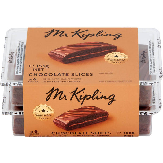 Mr Kipling | Chocolate Slices - 6 Pk