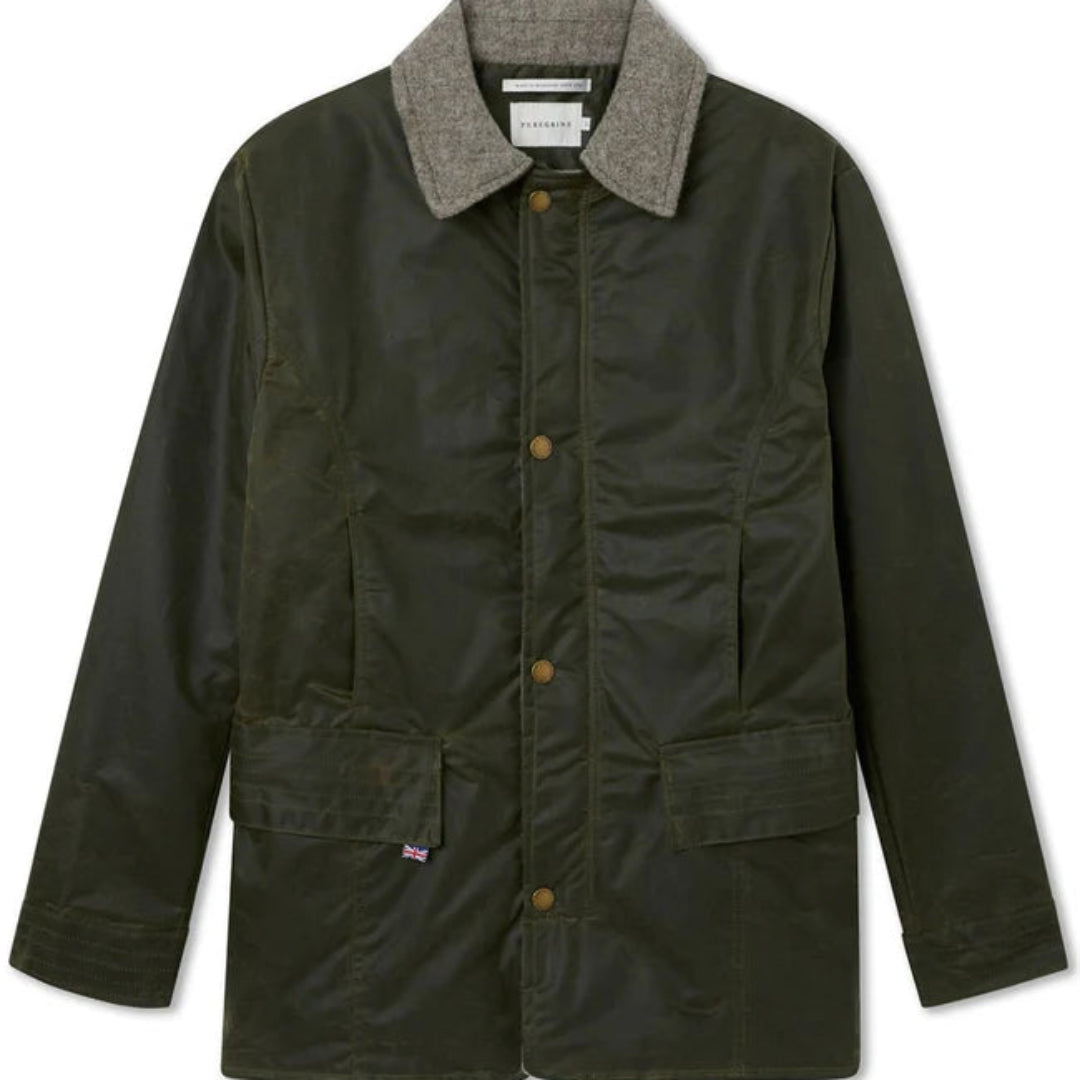 Peregrine | Field Waxed Cotton Jacket - Olive