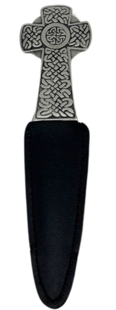 Sgian Dubh | Celtic Cross Matte Pewter