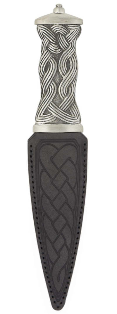 Sgian Dubh | Celtic design in pewter with plain top