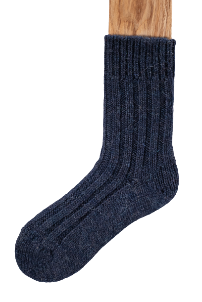 Connemara Tweed Socks/Deep Blue