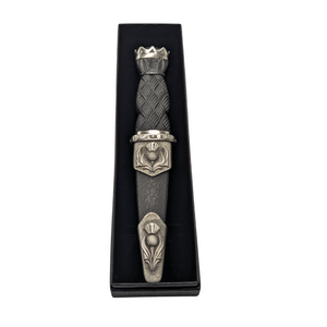Celtic Art | Thistle Sgian & Dubh with Immitation Amber Stone Topper