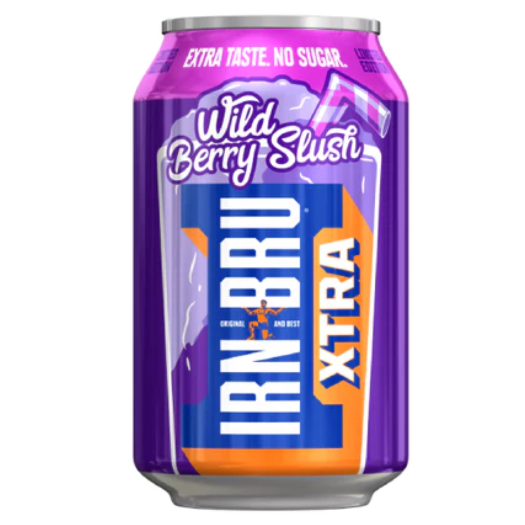 IRN BRU XTRA | Wild Berry Slush No Sugar 330ml