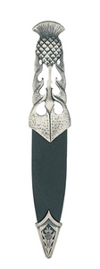 Sgian Dubh | Ryan Thistle design in matte pewter