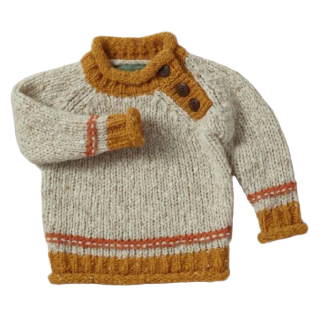 Irish Donegal Baby Sweater