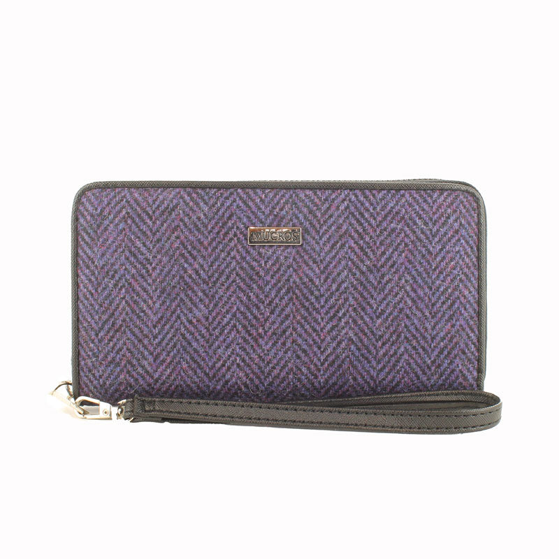 Mucros Weavers | Tweed Wallet -Purple