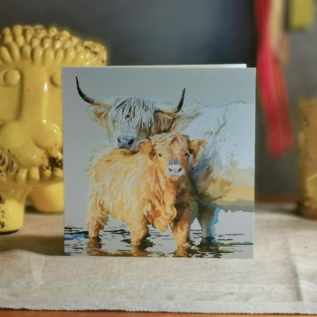 Periodic Society | Highland Calf | Greeting Card
