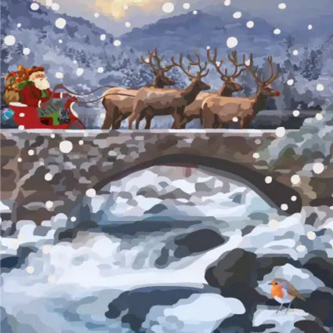 Periodic Society | Santa and Reindeer | Greeting Card