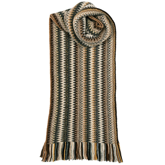 Lochcarron | Zig Zag Scarf  - Havana