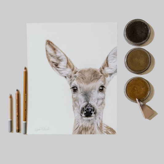 Crystal Clarke | "Grace" Deer Fine Art Print