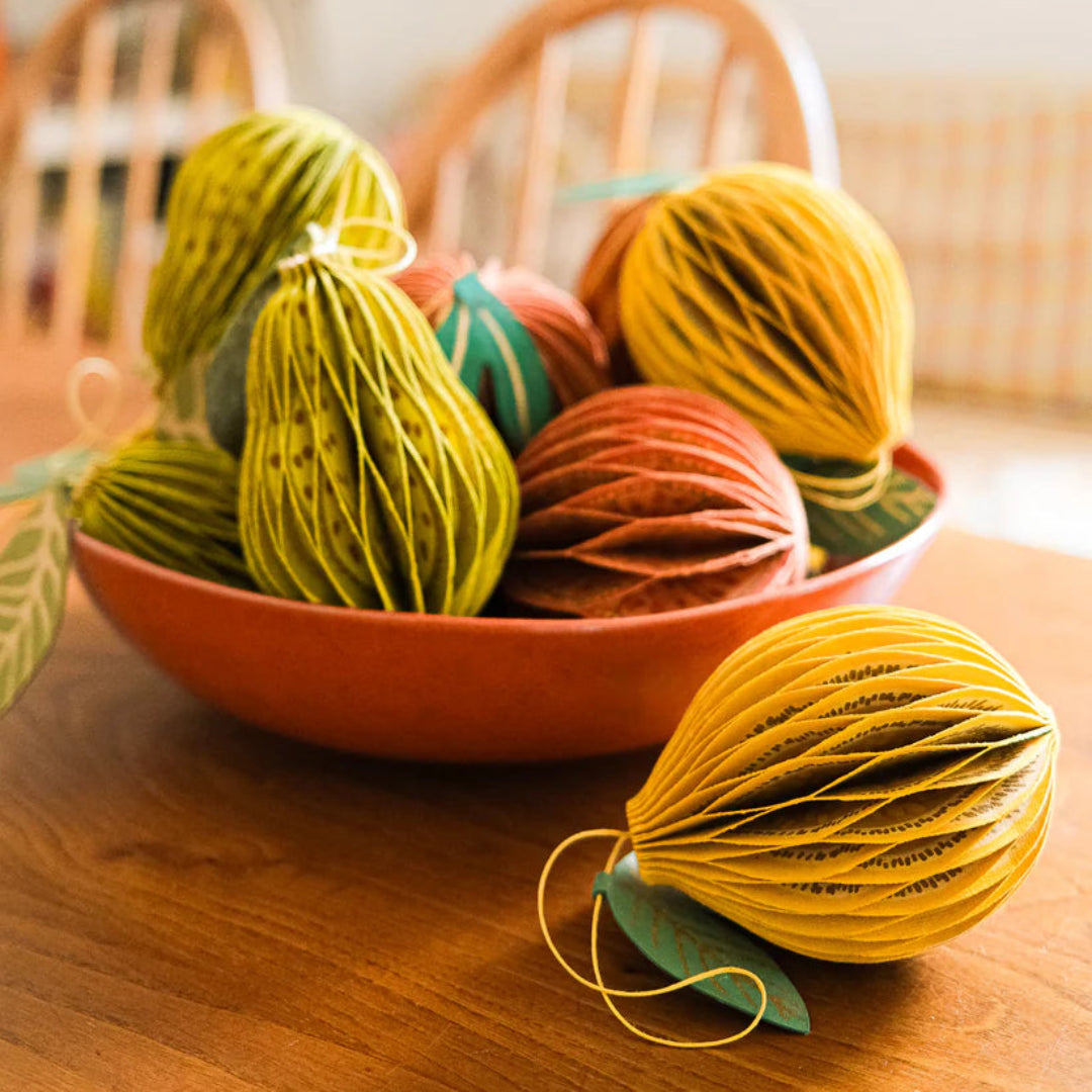 East End Press | Lemon Honeycomb Ornament