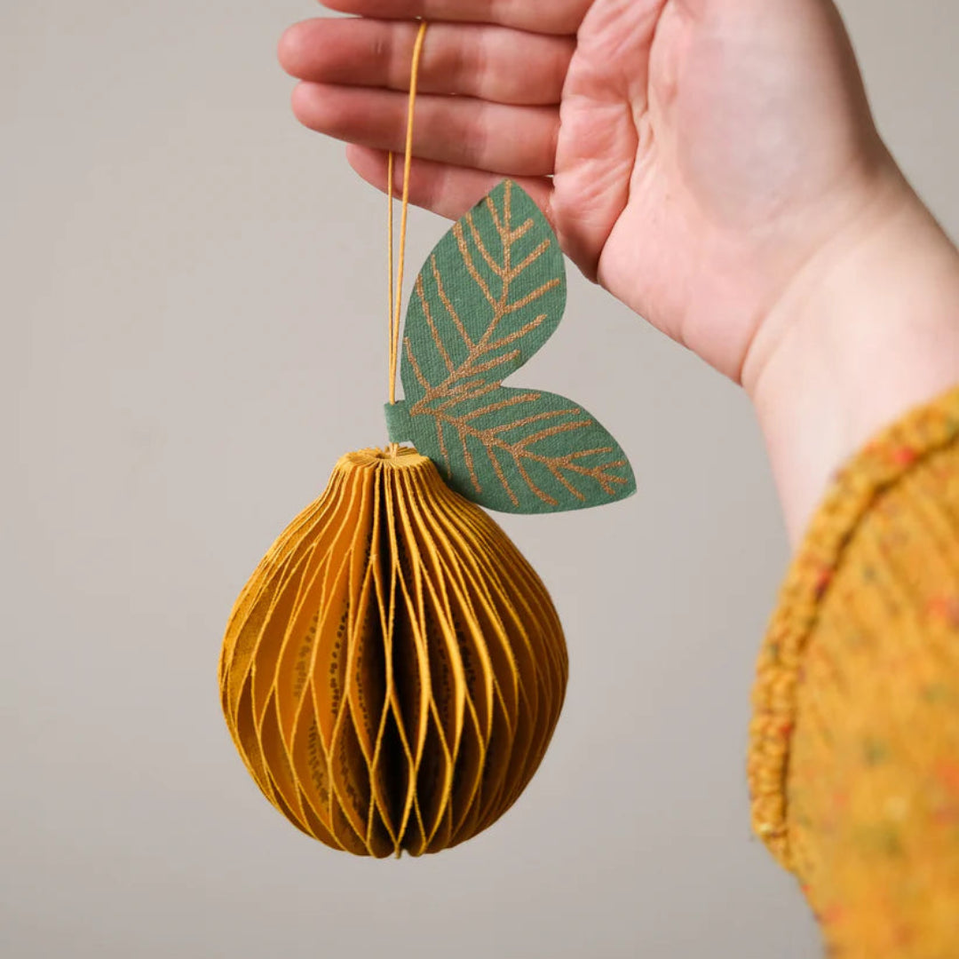 East End Press | Lemon Honeycomb Ornament