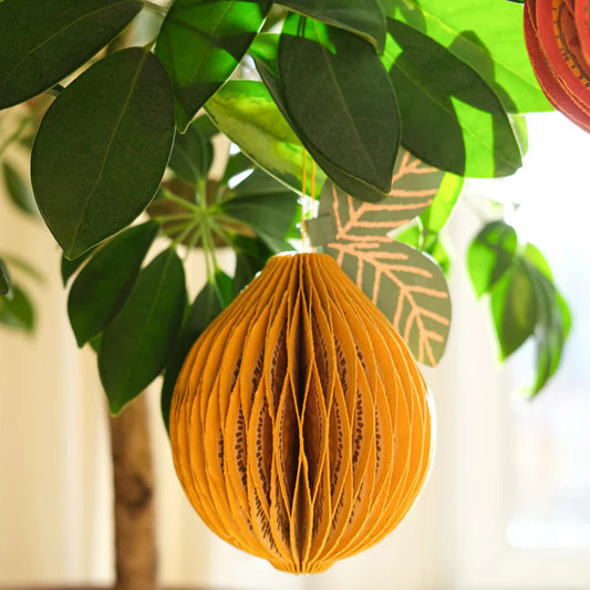 East End Press | Lemon Honeycomb Ornament