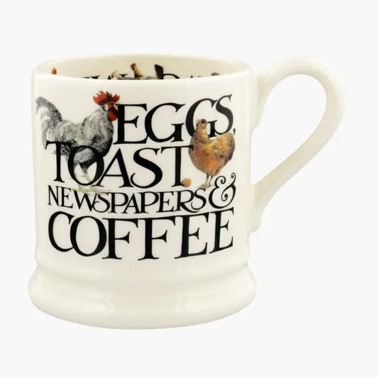 Emma Bridgewater | Rise & Shine Eggs & Toast 1/2 Pint Mug