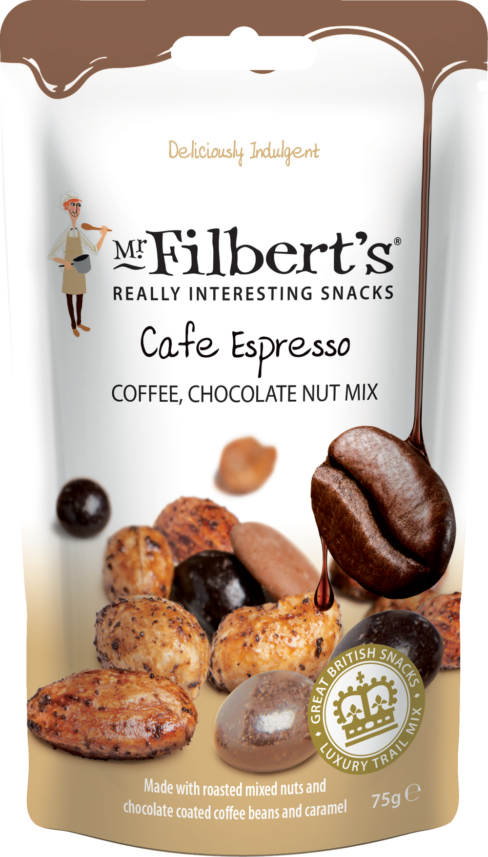 Mr. Filbert`s | Cafe Espresso Coffee & Chocolate Nut Mix 75g