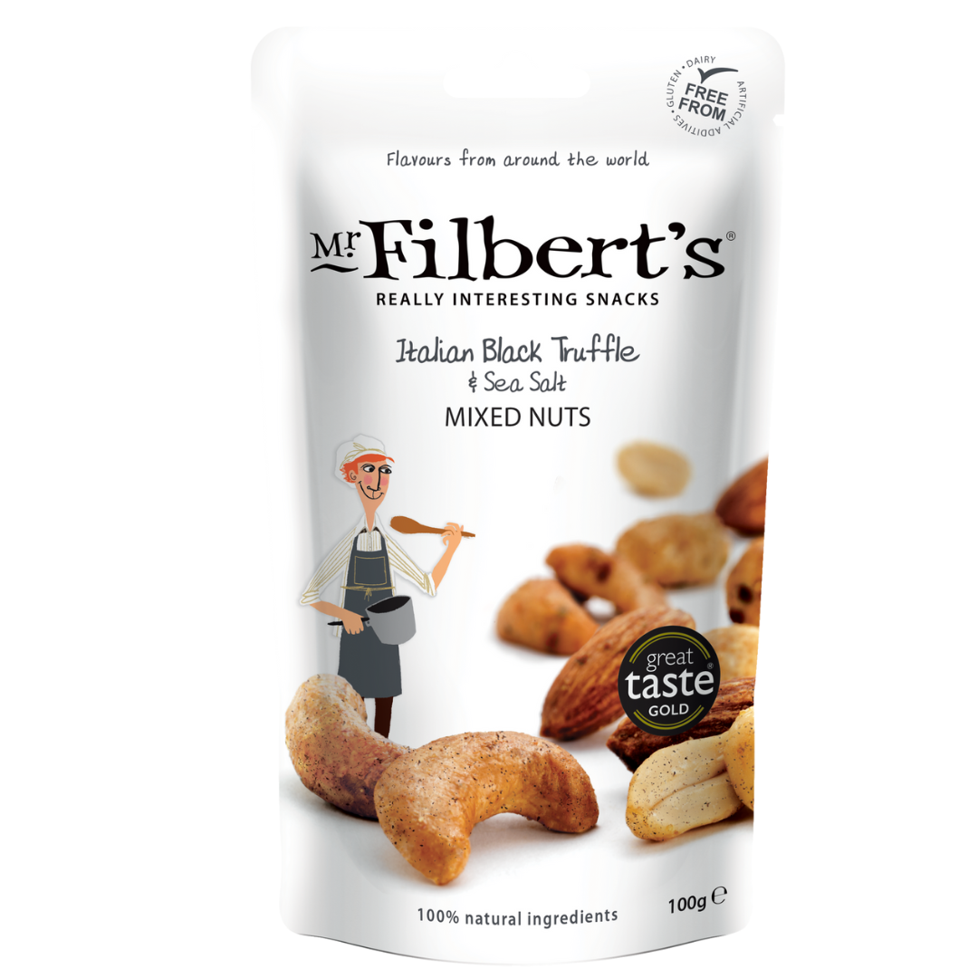 Mr.Filbert's | Italian Black Truffle & Sea Salt 100g

Mr. Filbert`s | Italian Black Truffle & Sea Salt  100g