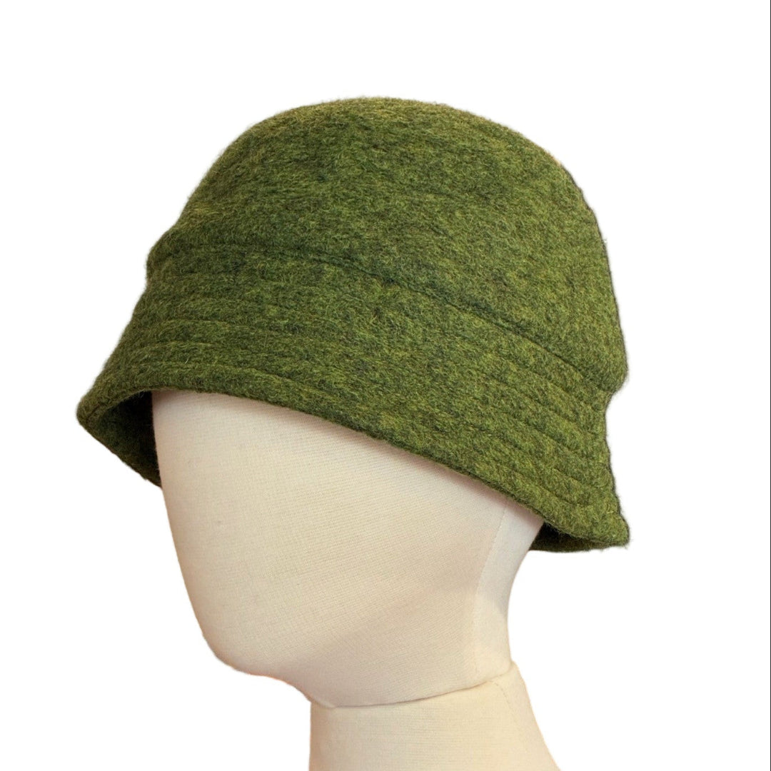 Yoko | Felt Bucket Hat | Green