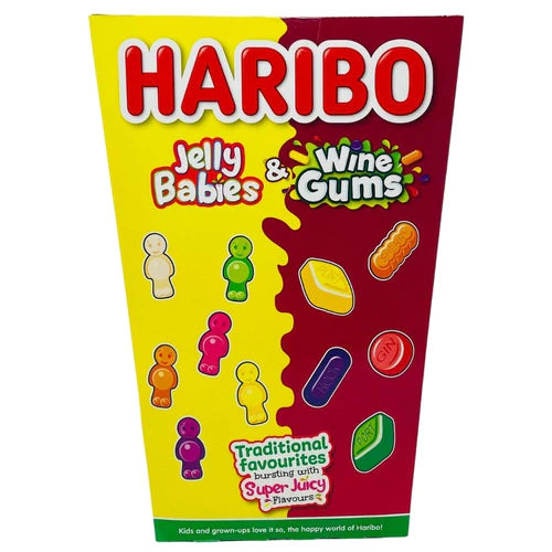 Haribo | Giant Gift Box Jelly Babies & Wine Gums 800g