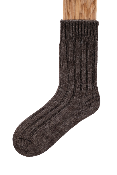 Connemara Jacob Sheep Socks/Mid Brown