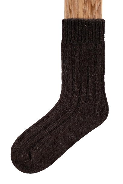 Connemara Jacob Sheep Socks/Dark Brown