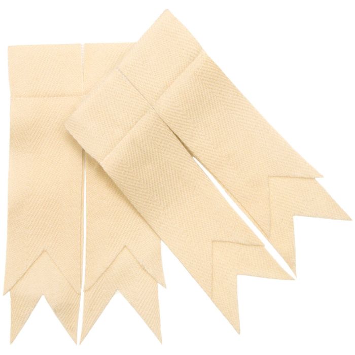 Lochcarron | Garter Flashes - Off White