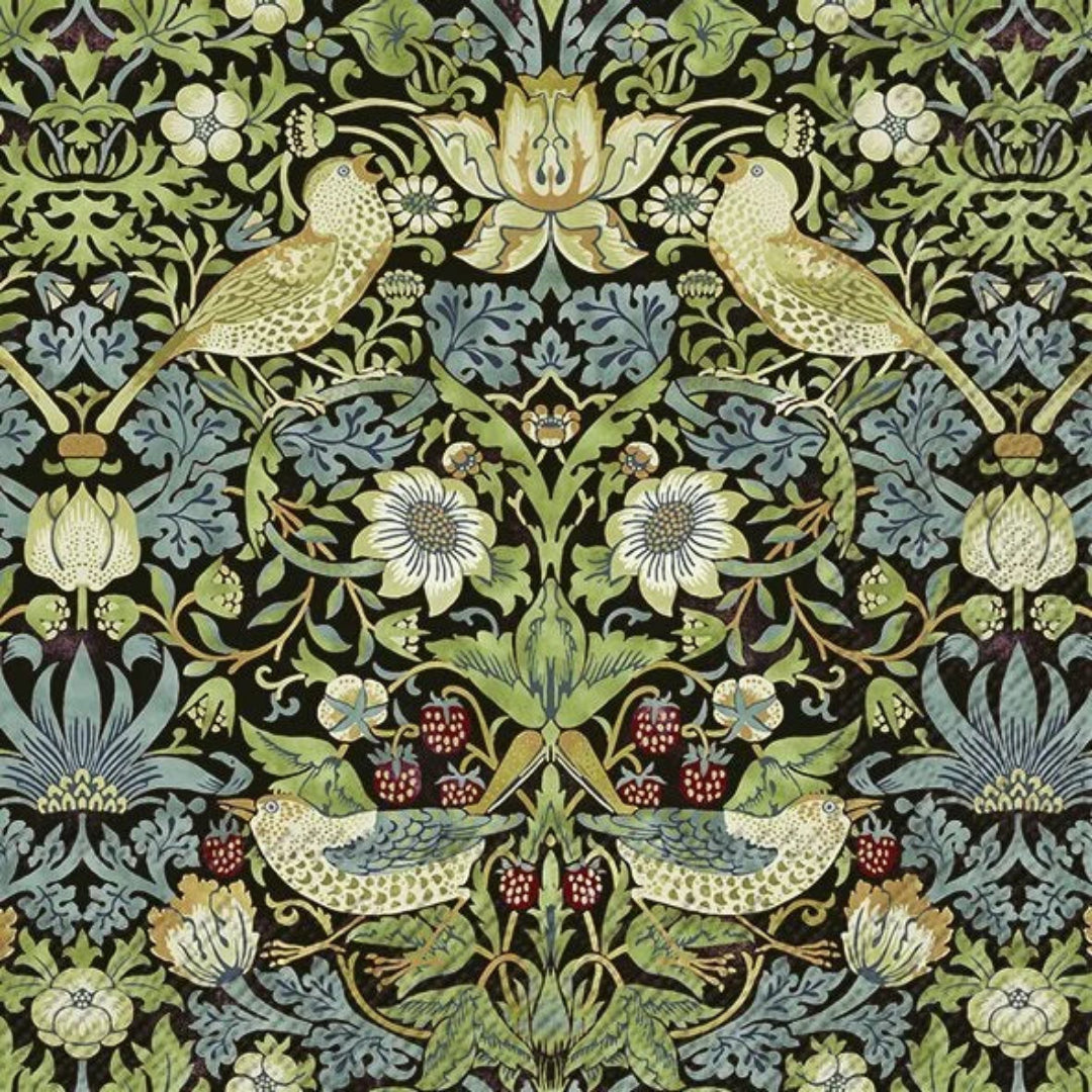 William Morris Strawberry Thief Napkins | Lunch Size