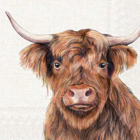 Highland Cow Napkins | Lunch Size