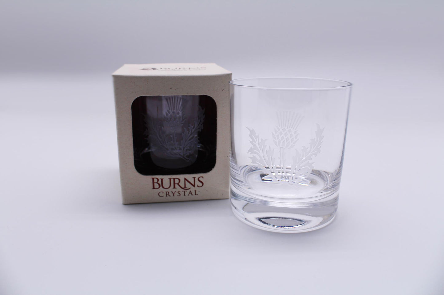 Burns Crystal | Thistle Round Whisky Glass