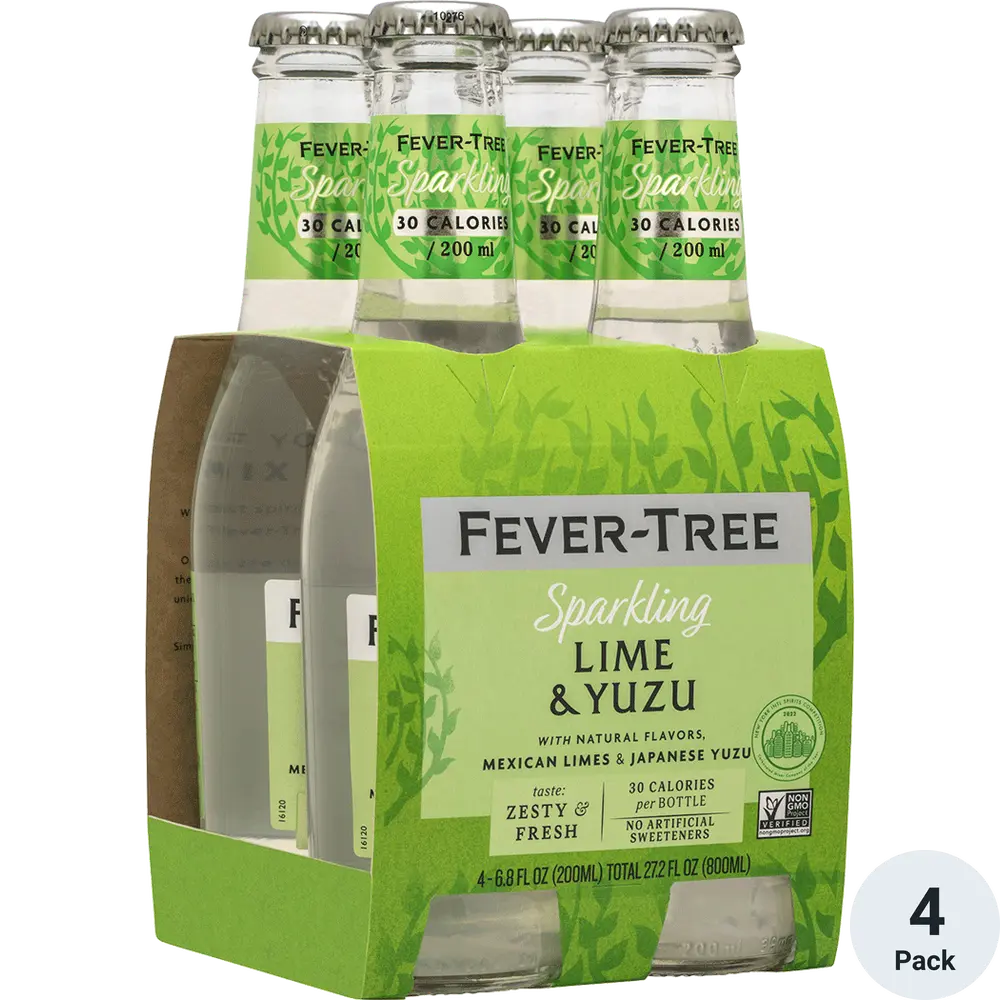 Fever Tree | Lime & Yuzu Tonic Water | 4x200mL