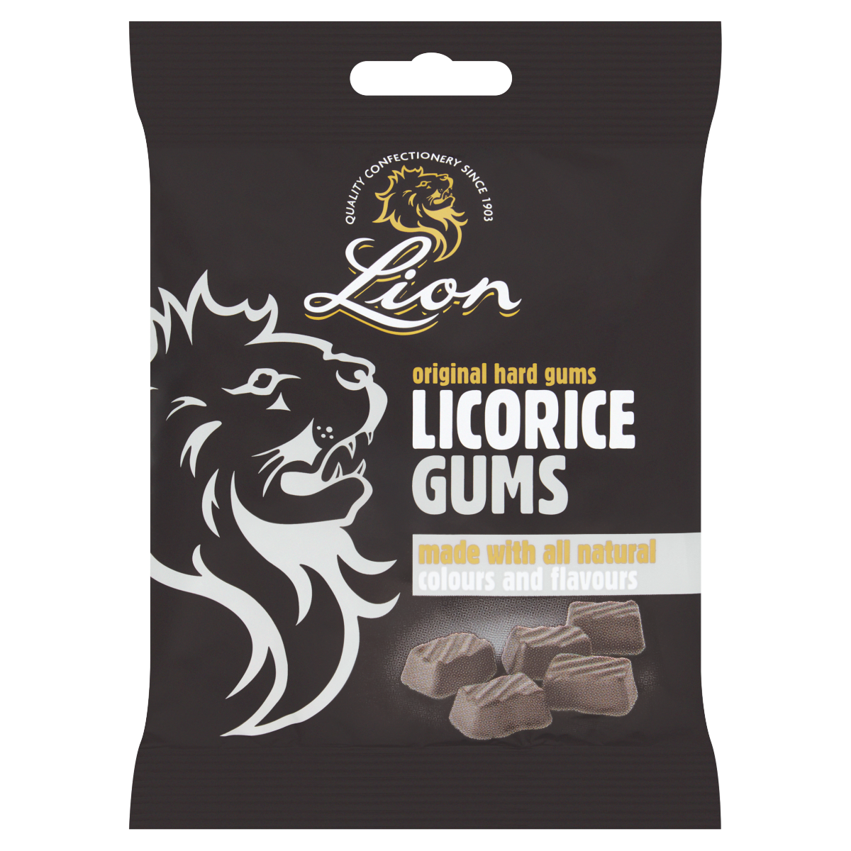 Lion | Hard Gums | Licorice 150g