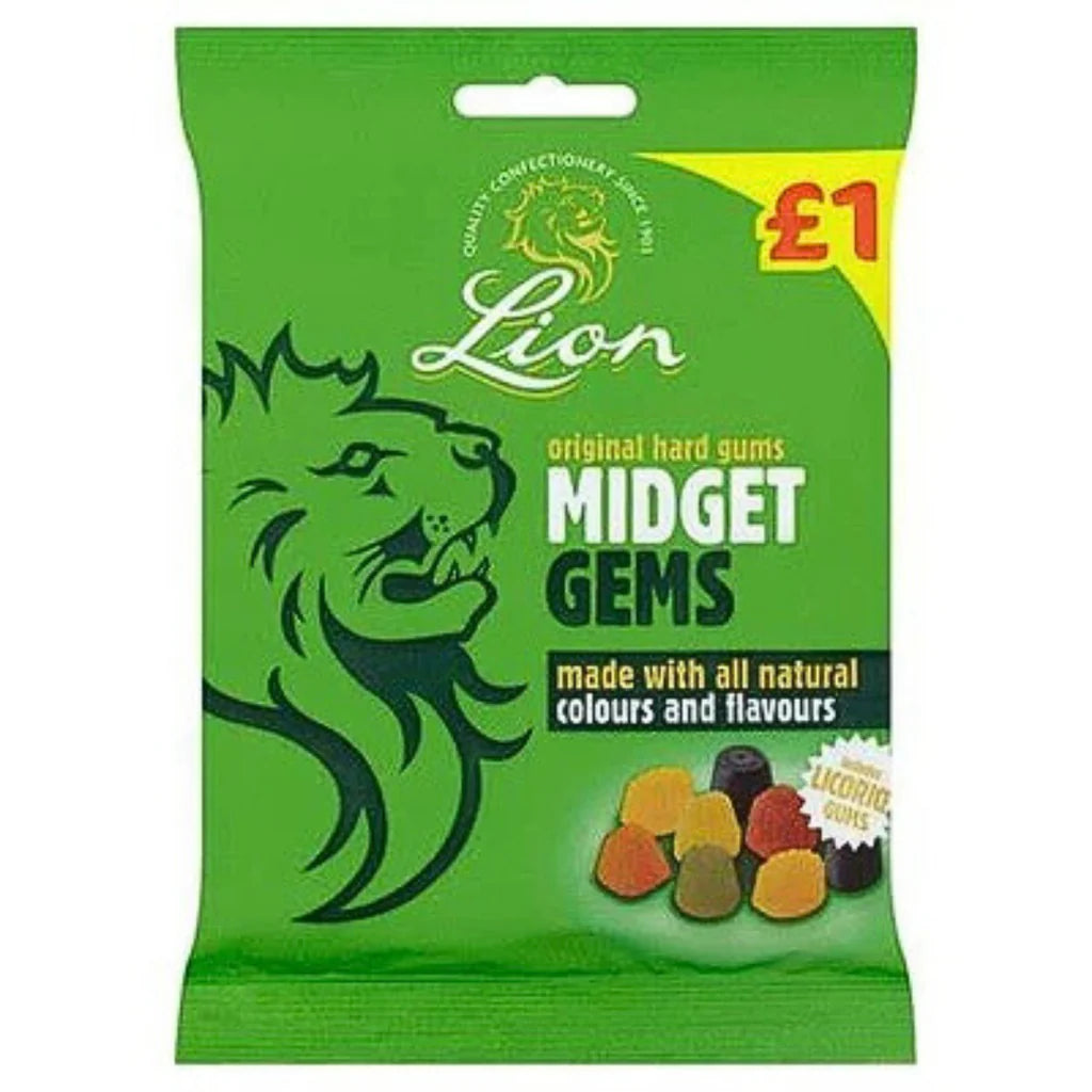 Lion | midget Gems | Assorted Flavours | 150g