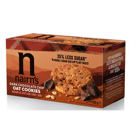 Nairn's | Dark Chocolat Chip Oat Cookies |  35% less sugar 200g