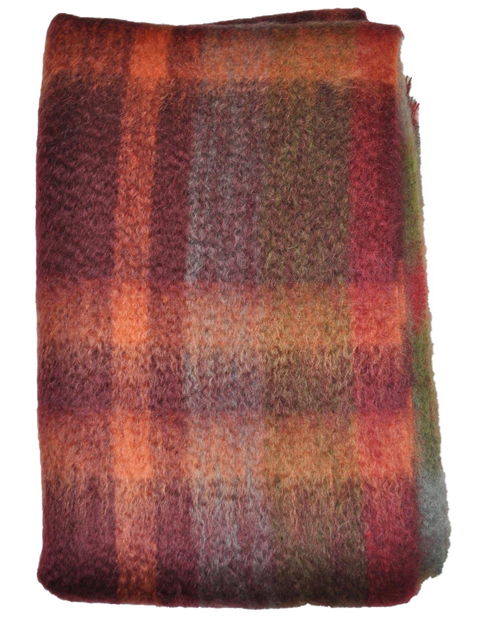 Green Grove Weavers | Mohair Throw - Russet