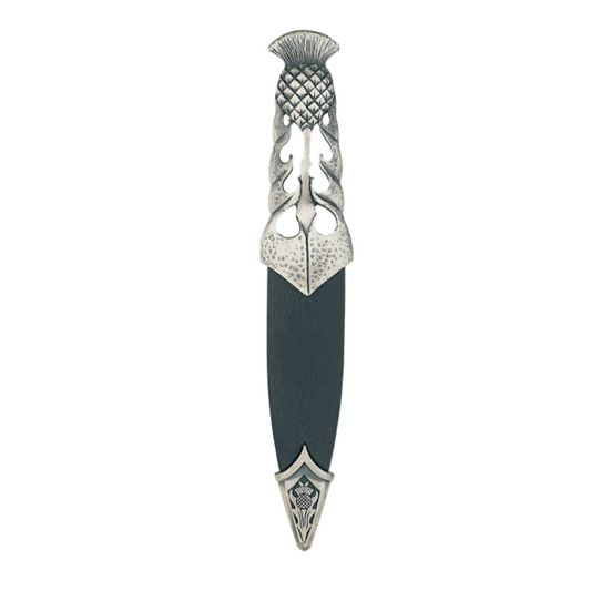 Sgian Dubh | Ryan Thistle design in matte pewter