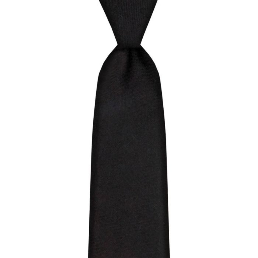 Lochcarron | Wool Tie Black