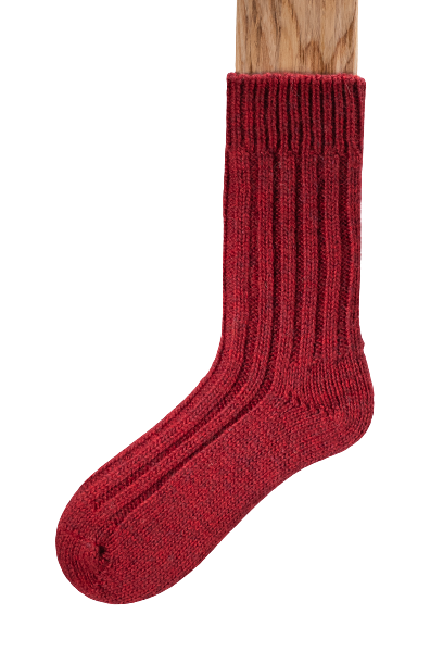 Connemara Tweed socks/Red