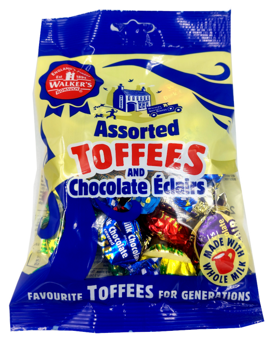 Walker's | Assorted Toffees & Chocolate Eclairs 150g