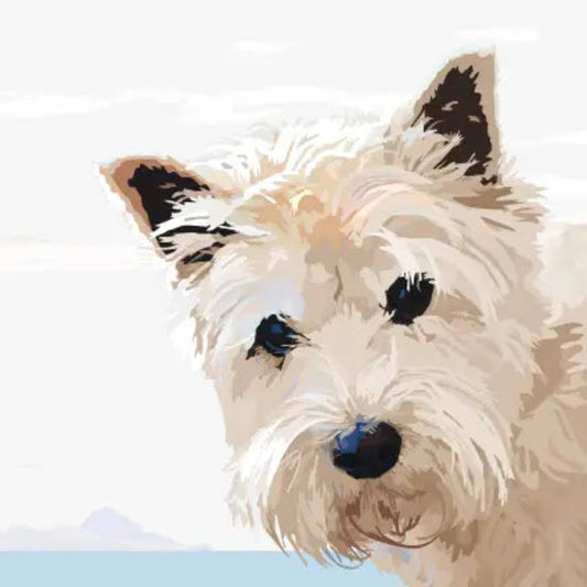Periodic Society | Westie & the Sea Greeting Card