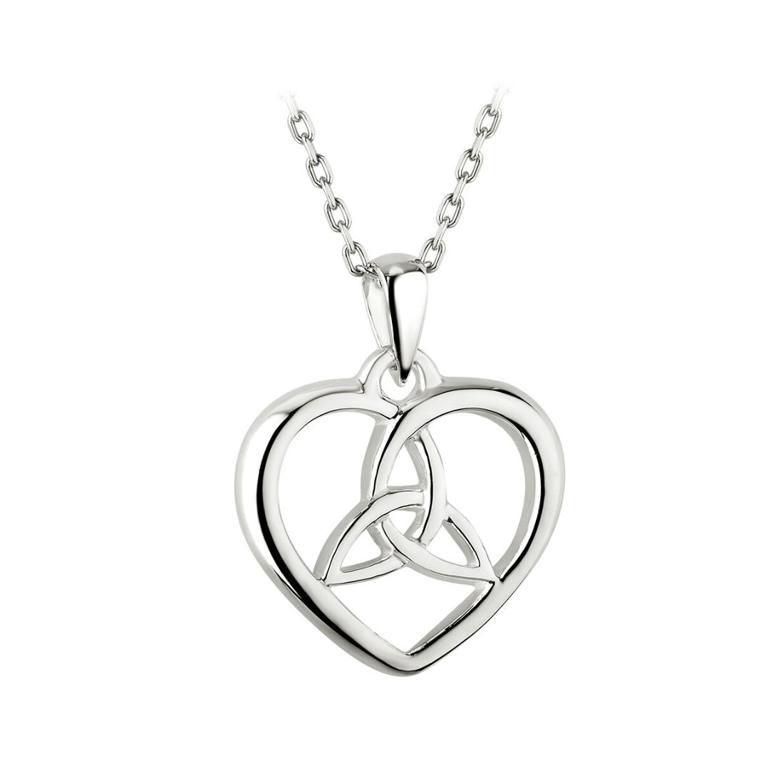 Solvar | Trinity Knot Heart Pendant