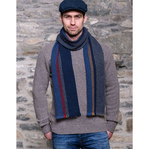 Mucros Weavers | Soft Donegal Scarf Blue