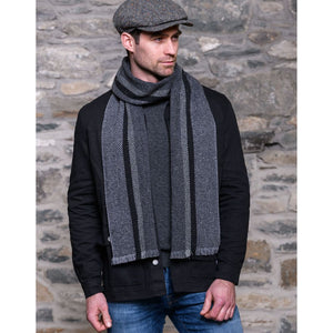 Mucros Weavers | Soft Donegal Scarf Grey