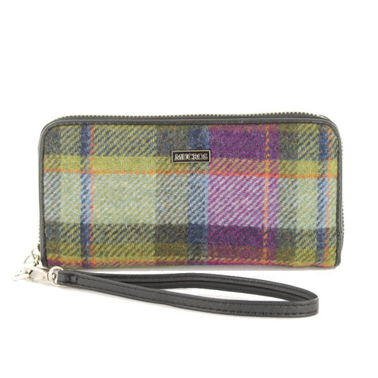 Mucros Weavers | Tweed Wallet Purple & Green