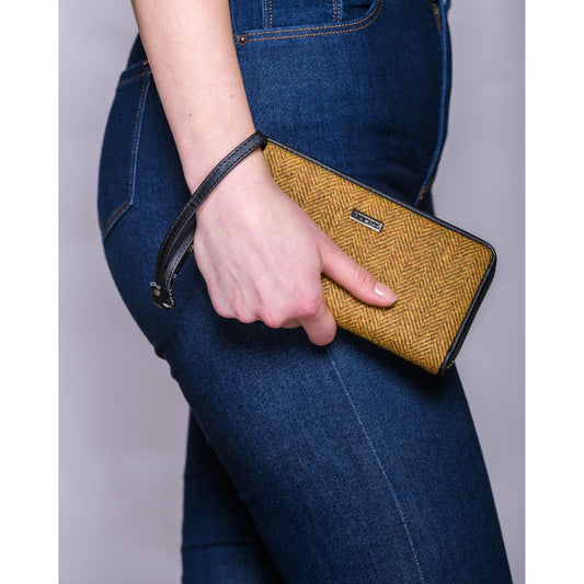 Mucros Weavers | Tweed Wallet Yellow