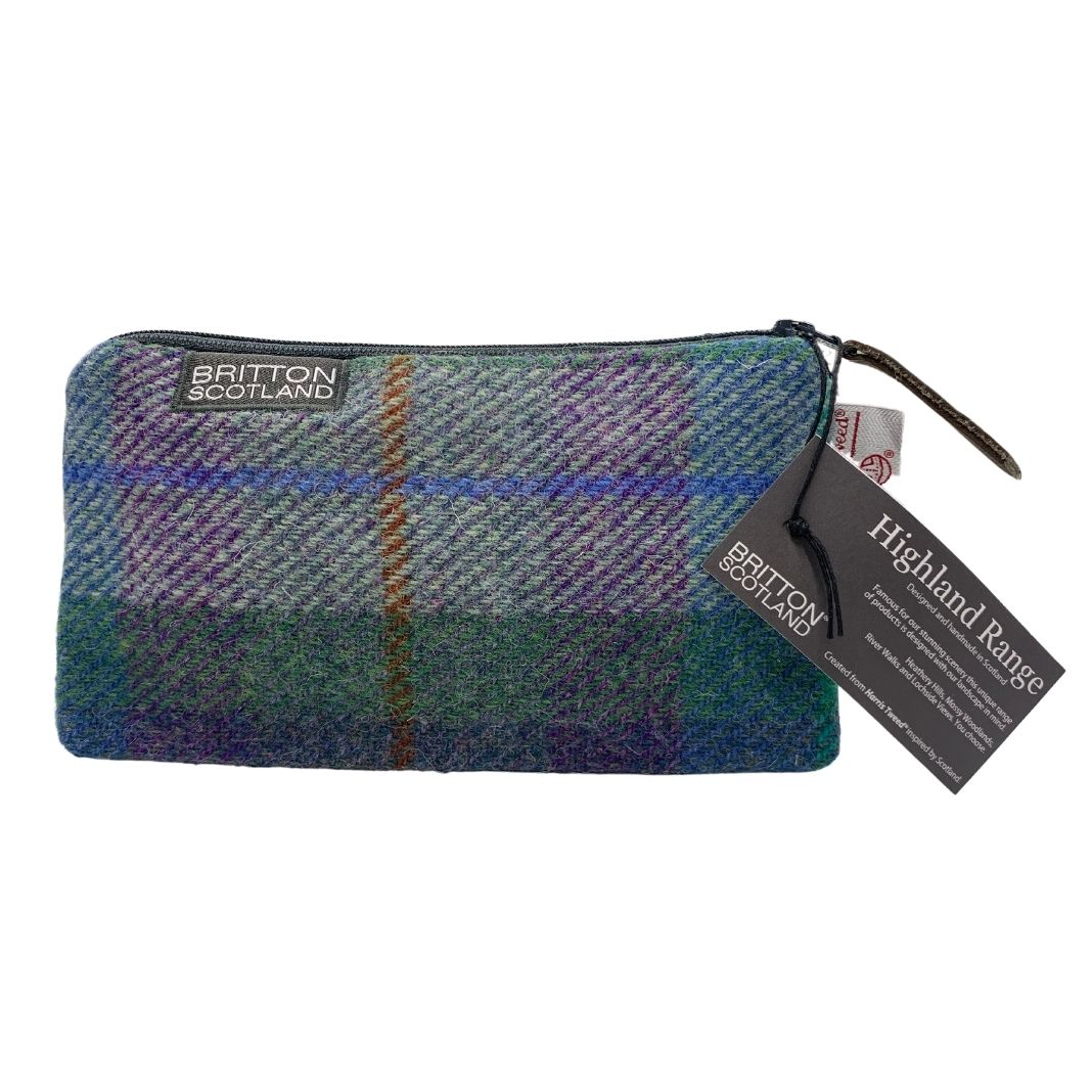 Amy Britton | Harris Tweed Cosmetic Bag Blue & Green