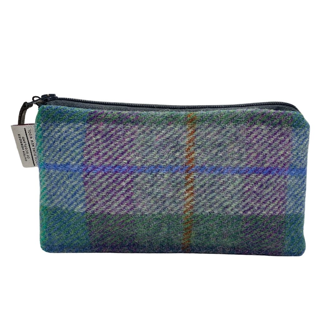 Amy Britton | Harris Tweed Cosmetic Bag Blue & Green