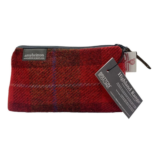 Amy Britton | Harris Tweed Cosmetic Bag Red