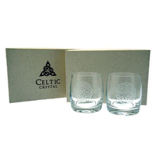 Burns Crystal | Celtic Knot Round Whisky Glass Set of Two