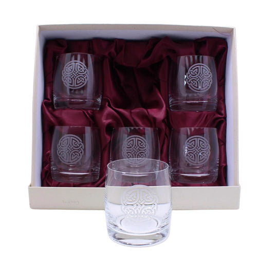 Burns Crystal | Celtic Knot Round Whisky Glasses