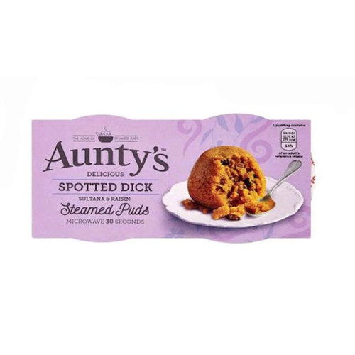 Aunty's | Spotted Dick Steamed Puds 2pk