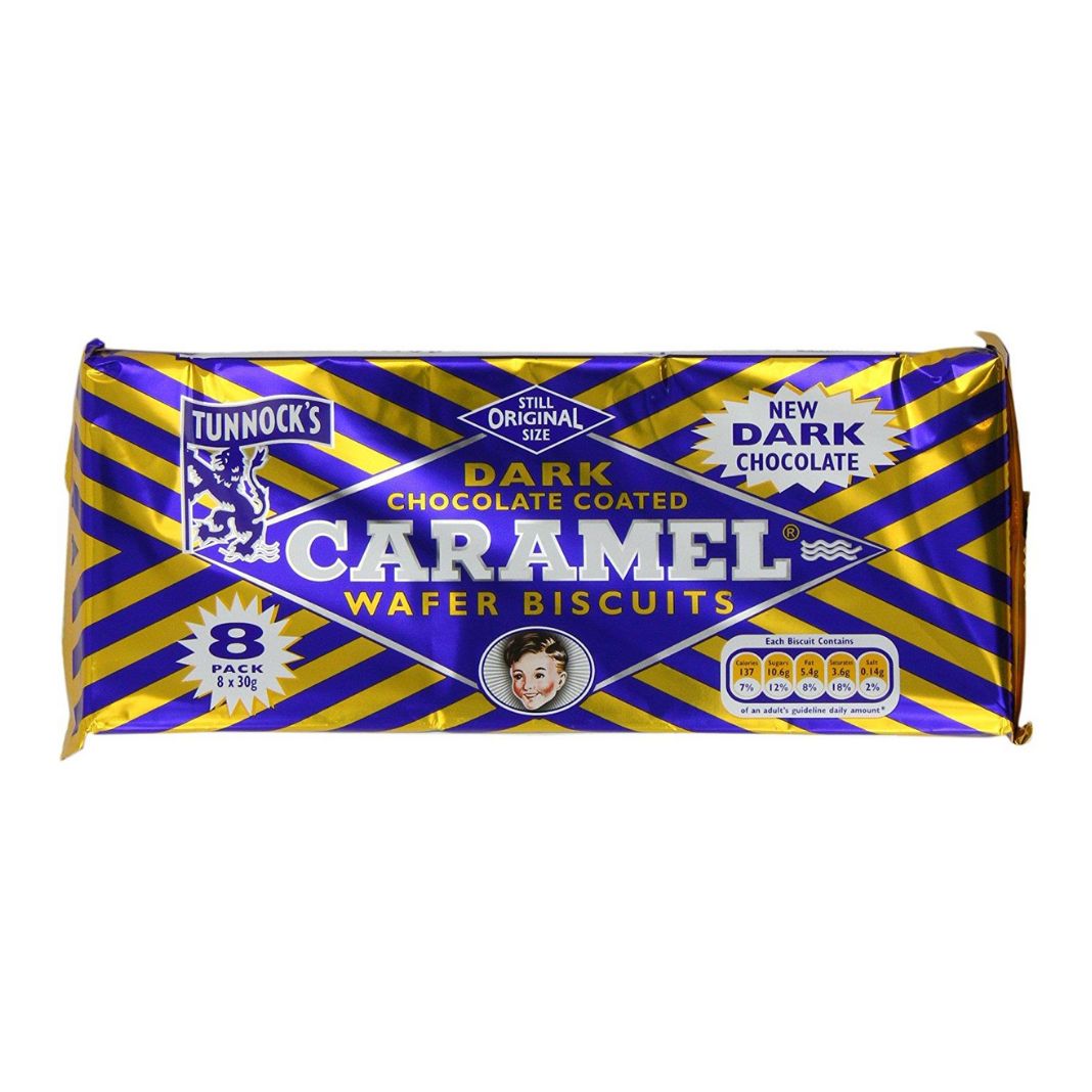 Tunnock's | Dark Chocolate Caramel Wafer Biscuits - 8 pk